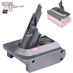 Battery Adapter for Dyson V7 V8 Vacuum, Convert for Craftsman V20 20V Lithium Battery to for Dyson V7 V8 Animal Absolute Motorhead Cordless Stick/Handheld Vacuum Cleaners