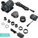 Hygger 1060GPH Quiet Submersible and External 24V Water Pump, with Controller (30%-100% Settings), Powerful Return Pump for Fish Tanks, Aquariums, Ponds, Fountains, Sump, Hydroponics (33W, 13.1ft)
