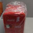 Coca Cola Mini Fridge for Bedroom Cosmatic Office 4L Small Refrigerator 6 Can Mini Dorm Fridge Portable Cooler 12V DC 110V AC Personal Travel Snacks Drinks Red
