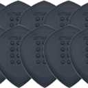 Acoustik Attak STEALTH XL Structured Guitar Pick - Large Beveled Guitar Picks, Unique Tone (10 Pack, Black)