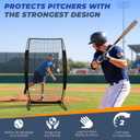 7x4FT Baseball Pitching Screen for Fields Batting Cages