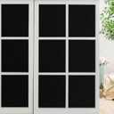 LEMON CLOUD Blackout Window Privacy Film, Darkening Film Total Black Matte Opaque 100% UV Light Blocking, Static Cling Tint Covering Film for Home (23.6 x 78.7inches, Matte Black)