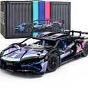 STEM Building Car, 1:14 Building Blocks and Construction Toy, Collectible Super Technical Lambo Cars, Gifts for 8-16 Year Old Boys and Adults (1314 pcs)