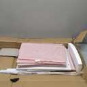 Sorbus Fabric Dresser for Kids Bedroom - Chest of 5 Drawers, Tall Storage Tower, Clothing Organizer, for Closet, for Playroom, for Nursery, Steel Frame, Fabric Bins - Wood Handle (Pink)