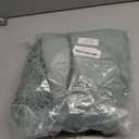 Homiest Decorative Knitted Throw Blanket with Fringe, Lightweight Acrylic Knit, Soft & Cozy Tassel Blanket for Couch, Sofa, Bed (Sage Green, 50 x 60 Inch)