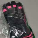 MOREOK Waterproof & Windproof -30F Winter Gloves for Men/Women, 3M Thinsulate Thermal Gloves Touch Screen Warm Gloves for Skiing,Cycling,Motorcycle,Running (Medium, Pink)