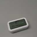 Peakeep Night Light Digital Alarm Clock Battery Operated with Indoor Temperature, Desk Small Clock (White)