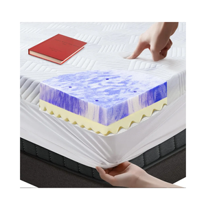 3 Inch Twin Memory Foam Mattress Topper, Ventilated Foam Topper with Cooling Cover, Mattress Pad with 18'' Deep Pocket, White
