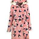 Disney Womens Robe Minnie Mouse Pink Small
