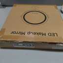 Makeup Mirror with Lights, Lighted Makeup Mirror with Magnification, 1x/10x, Large Round Vanity Mirror with Stand, 3 Color Modes, Brightness Adjustable, Smart Touch Control, Size: 15"L x 13"W