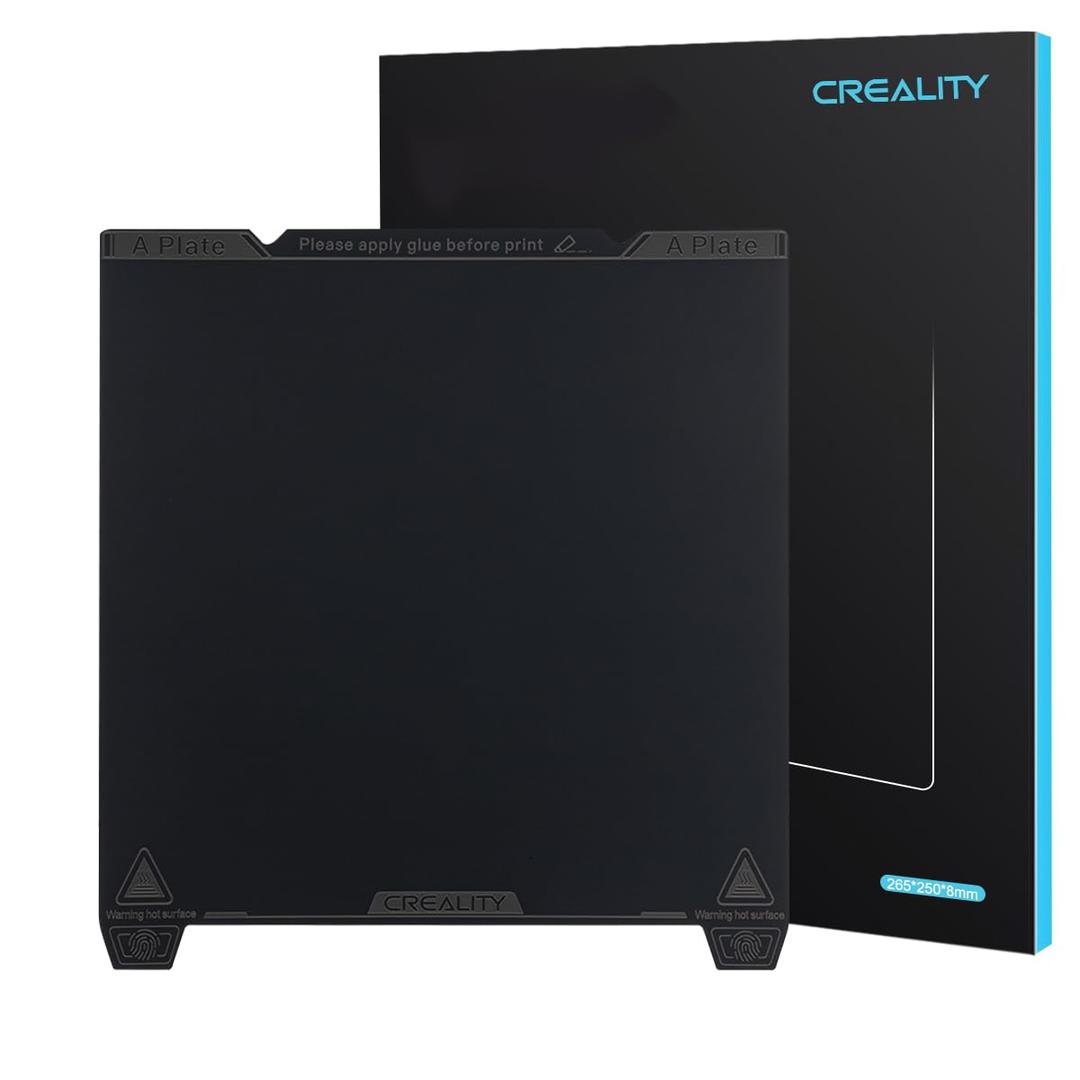 Official Creality K1 Max Build Plate 315x310mm Smooth PEI Spring Steel Magnetic K1 Max Bed Plate 3D Printer Build Plate for K1 Max & Ender 3 V3 Plus (No Magnetic Sheet)