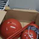 COSYLUX Modern Floor Lamp for Living Room, Industrial Tall Standing Lamp for Bedroom, Metal Shade Reflecting Light Reading Floor Lamp for Office, Nursery Room, Corner(Dark Red)