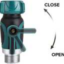 Garden Hose Shut Off Valve, Family Safe Adapter,1-Way Restricted-Flow Water Shut-Off Set of 2