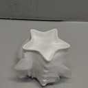 DELLING Star Soy Sauce Dish Dipping Bowls/Dish, Ceramic Dipping Sauce Cups for Soy Sauce, Sushi Sauce, Condiment, BBQ, Small Pinch Bowls, Set of 6, White, 1.3 Oz