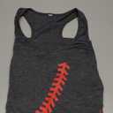 Baseball Shirt Women Baseball Tank Tops Baseball Heart Graphic Shirts Baseball Sleeveless Casual Baseball Game Vest Tops Large