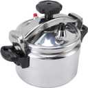 Stainless Steel Pressure Cooker,Universal Compound Bottom Presure Cooker with Safety Valves for Gas Cooktops Flat Top Cooktops Induction Cooktops (5L)