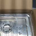 ZeroPone 4 Pack Full Size Hotel Pans with Lids, 2.5" Deep Stainless Steel Steam Table Pan with Lid, 22 Gauge Anti Jam Commercial Catering Food Pans for Hotel, Home, Party, Restaurant, Buffet