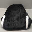 Yescool Wearable Blanket Hoodie, Flannel Sherpa Fleece Blanket Sweatshirt For Adults Women Men, One Size Fits All (Black)