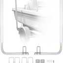 VEVOR Boat Trailer Guide, 16.7"- 60 Adjustable Design Trailer Guide Poles, 2PCS Trailer Guide-Ons for Ski Boat, Fishing Boat or Sailboat Trailer, 40"