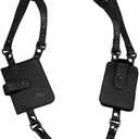 Neween Anti-Theft Hidden Underarm Strap Wallet Phone Holster Bag Leisure PU Leather Shoulder Pouch Double Shoulder Pocket Sport Vest Outdoors (Black)