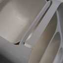 HBlife Makeup Organizer with Brush Holder for Vanity, Large Plastic Bathroom Countertop Organizer Skin Care Storage, Easy to Store Lipsticks, Nail Polishes, Perfumes, Eyeshadow Palettes, All White