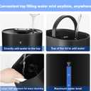 Coolfiqu 6L Humidifiers for Bedroom Large Room Home,Cool and Warm Humidifier for Baby and Plants Hot Mist Top Fill Desk Humidifier Oil Diffuser,Quiet,Auto Mode,360Nozzle-Midnight Black(2026 Upgraded)