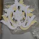 Nuanchu 35.4'' Large PU Ceiling Medallion Combination Decorative 2.36'' ID French Style Chandelier Base Ceiling Medallion for Light Fixtures Victorian Rosette Light Covers for Chandeliers(Fresh)