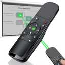 Presentation Clicker Mouse Control with Green Light for PowerPoint Presentations, Wireless Presenter Remote Control Slide Clicker for Classroom Office
