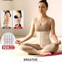Nebility Waist Trainer for Women Corset Shapewear Tummy Control Body Shaper Girdle Waist Cincher Postpartum Belly Band(Large, Beige)