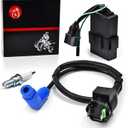 MOTO1988 Ignition Coil and igniter CDI Box Spark Plug Compatible with Honda 350 TRX Rancher 350 TRX350 FE/FM/TE/TM 2x4 4x4 2000-2005 OEM 30410-HN5-671