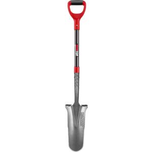 Drain Spade with Fiberglass Handle Root Saw Spades Garden Shovel for Digging,Trenching,44 inches