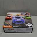 Track Master 1:64 Scale Slot Car Racing Set Complete w 4 Cars