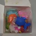 Bath Toys, 8 Pcs Light Up Floating Rubber Animal Toys Set, Flashing Color Changing Light in Water, Baby Infants Kids Toddler Child Preschool Bathtub Bathroom Shower Games Swimming Pool Party