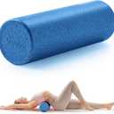 Sunny Health & Fitness High-Density Foam Roller 12" to 36", for Stretching & Muscle Recovery – Black, Blue, Pink