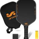 Pickleball Paddle,T700 Thermoformed Raw Carbon Fiber with 16MM Polypropylene Honeycomb Core Pickleball Paddle,Suitable for Beginners and Professional Players (Twilled Black)