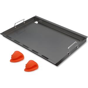 SafBbcue Genesis 300 Full Size Griddle for Weber Genesis 300 Grill Parts 7524 Flat Top Grill Insert for Weber Genesis E310 E320 E330 S310 S320 S330 EP310 EP320 EP330 Carbon Steel