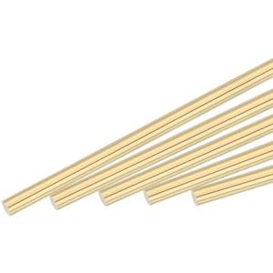 MECCANIXITY Brass Rod,Brass Solid Round Rod 2mm/0.08inch Diameter 100mm Length Lathe Bar Stock for RC Model DIY Craft Pack of 30