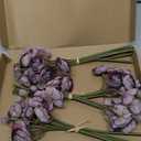 3 Bunch Ranunculus Artificial Flower Faux Peonies Silk Fake Flowers for Decoration DIY Bridal Bouquet Table Centerpieces Floral Arrangement (Purple)