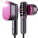 Travel Steamer for Clothes Portable: 2-in-1 Mini Handheld Garment Steamer Iron - 15s Heat Up & 5 Adjustable Steam - Large Ceramic Panel - 110-120V