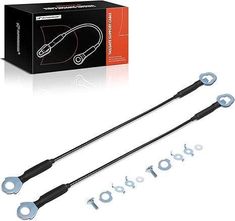 A-Premium Tailgate Support Cable Compatible with Toyota Tundra 2007-2022, 17-3/4 Inch, Rear Tailgate Driver and Passenger Side, 2-PC Set, Replace# 657700C070, 657700C060