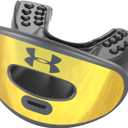Under Armour Lip Gaurd for Football, Football Mouth Guard With Strap, Football Mouthpiece, Full Mouth Protection, Football Mouth Guard for Braces, Lip Guard Mouth Piece, Adult and Youth Mouth Guards (Gold)
