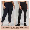 HLTPRO 3 Pack Plus Size Leggings for Women(X-Large - 4X)- High Waist Stretchy Soft Pants for Workout Running Yoga 4XL