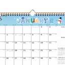 Wall Calendar 2026-27 Planning Calendar Thick Paper Yearly Calendar With Multiple Holidays For Planning And Organization