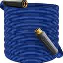 Flexible Garden Hose 25FT, 3/4" GHT - Non-Expanding Lightweight Water Hose, Kink-Free & Burst-Resistant up to 1000PSI, Durable All-Weather Hose for Yard, Lawn, Car Wash & Commercial Use