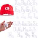 Suncalla 78 Pieces Large Iron on Letters Patches, Embroidered Alphabet Patches A to Z Fishtail Shaped Letters for Scrubs Medical Uniform Clothes Short Sleeve Pocket T-Shirt Backpack (3 Inch)