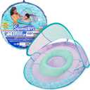 SwimWays Baby Spring Float, Baby Pool Float with Canopy, Swim Training PFD, Swimming Pool Accessories for Babies and Toddlers 9-24 Months