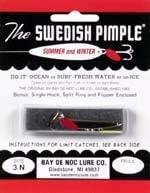 Bay De Noc Swedish Pimple 1/10 Oz Flr Yl Pack Of 4 Nickel