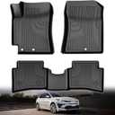 Original Rio Floor Mats for 2018-2024 Kia Rio Sedan & Hatchback Models - Custom Fit TPE Heavy Duty Non Slip Floor Mats 1st and 2nd Row - All Weather Black Car Mats for Rio 2018-2024