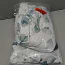 100% Blackout Curtains 84 Inches Long for Bedroom, Sage Green Floral Printed Curtains for Living Room Darkening Thermal Insulated Watercolor Patterned Drapes, Grommet Window Curtains 2 Panels