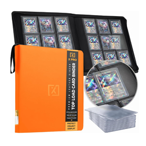 X PRO Top Load Card Binder - Compatible with Top-loading Card Cases - Fits 252 | 20 Premium Loaders Included | 9-Pocket Ringless Double-Sided Pages | Storage for TCG & Sports Cards